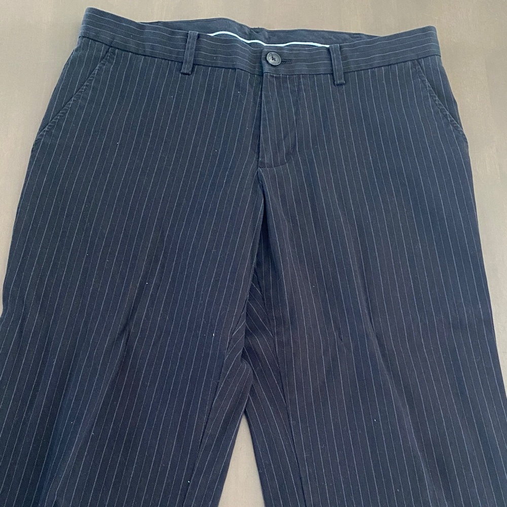 Mexx Black Pinstripe Dress Pants